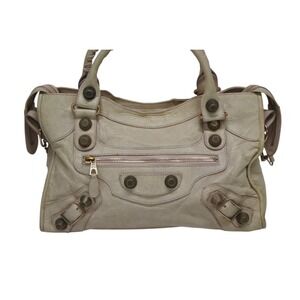 Balenciaga Beige Bag Tan Giant Pink City